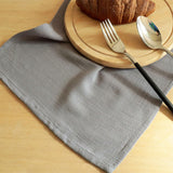 Maxbell 3 Pieces Washable Cloth Napkins Dining Table Mat Tableware Mat for Decor Grey