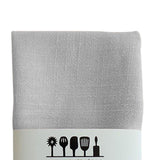 Maxbell 3 Pieces Washable Cloth Napkins Dining Table Mat Tableware Mat for Decor Grey