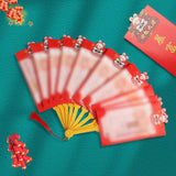 Maxbell Chinese Red Envelopes Hong Bao Red Packet for Birthday New Year Party 6 card slots