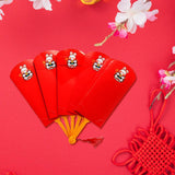 Maxbell Chinese Red Envelopes Hong Bao Red Packet for Birthday New Year Party 6 card slots
