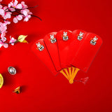 Maxbell Chinese Red Envelopes Hong Bao Red Packet for Birthday New Year Party 6 card slots
