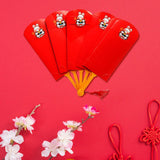 Maxbell Chinese Red Envelopes Hong Bao Red Packet for Birthday New Year Party 6 card slots