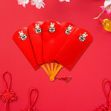Maxbell Chinese Red Envelopes Hong Bao Red Packet for Birthday New Year Party 6 card slots