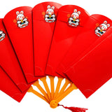 Maxbell Chinese Red Envelopes Hong Bao Red Packet for Birthday New Year Party 8 card slots