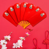 Maxbell Chinese Red Envelopes Hong Bao Red Packet for Birthday New Year Party 8 card slots