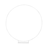 Maxbell Circle Balloon Arch baby Shower Decoration Graduation Decoration White 1m