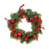 Maxbell Christmas Wreath Hanging Ornament Garland Decorative for Indoor Windows Yard