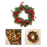 Maxbell Christmas Wreath Hanging Ornament Garland Decorative for Indoor Windows Yard