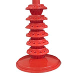 Maxbell Lollipop Holder Multi Layer Round Hole for Birthday Christmas Halloween Red