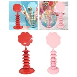 Maxbell Lollipop Holder Multi Layer Round Hole for Birthday Christmas Halloween Red