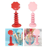Maxbell Lollipop Holder Multi Layer Round Hole for Birthday Christmas Halloween Red