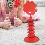 Maxbell Lollipop Holder Multi Layer Round Hole for Birthday Christmas Halloween Red
