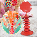 Maxbell Lollipop Holder Multi Layer Round Hole for Birthday Christmas Halloween Red