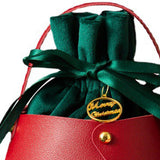Maxbell Candy Bag Santa Velvet Gift Bags for Holiday christmas Tree Red