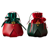 Maxbell Candy Bag Santa Velvet Gift Bags for Holiday christmas Tree Red