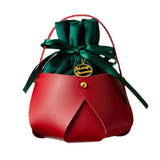 Maxbell Candy Bag Santa Velvet Gift Bags for Holiday christmas Tree Red