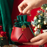 Maxbell Candy Bag Santa Velvet Gift Bags for Holiday christmas Tree Red