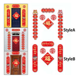Maxbell Chinese New Year Couplets Spring Festival Porch Sign for office Hotel Style A