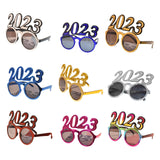 Maxbell New Year Photo Glasses Decorations Photo Prop for Adults Kids Celebration Aureate Pink