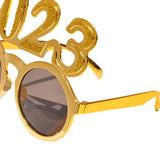 Maxbell New Year Photo Glasses Decorations Photo Prop for Adults Kids Celebration Aureate Pink