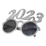 Maxbell New Year Photo Glasses Decorations Photo Prop for Adults Kids Celebration Argent Pink