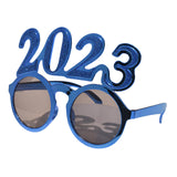 Maxbell New Year Photo Glasses Decorations Photo Prop for Adults Kids Celebration Blue Pink