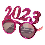 Maxbell New Year Photo Glasses Decorations Photo Prop for Adults Kids Celebration Rose