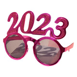 Maxbell New Year Photo Glasses Decorations Photo Prop for Adults Kids Celebration Rose