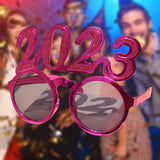 Maxbell New Year Photo Glasses Decorations Photo Prop for Adults Kids Celebration Rose