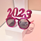 Maxbell New Year Photo Glasses Decorations Photo Prop for Adults Kids Celebration Rose