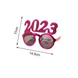 Maxbell New Year Photo Glasses Decorations Photo Prop for Adults Kids Celebration Rose
