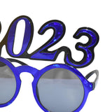 Maxbell New Year Photo Glasses Decorations Photo Prop for Adults Kids Celebration Blue