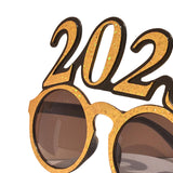 Maxbell New Year Photo Glasses Decorations Photo Prop for Adults Kids Celebration Aureate