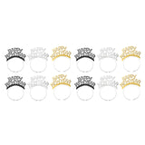 Maxbell 12Pcs Happy New Year Headband Photo Props for Holiday New Years Eve Party