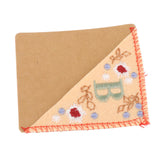 Maxbell Flower Letter Embroidery Bookmark Book Marker Clip Page Stitched Corner Spring B