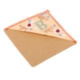 Maxbell Flower Letter Embroidery Bookmark Book Marker Clip Page Stitched Corner Spring B