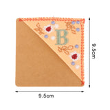 Maxbell Flower Letter Embroidery Bookmark Book Marker Clip Page Stitched Corner Spring B