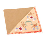 Maxbell Flower Letter Embroidery Bookmark Book Marker Clip Page Stitched Corner C Spring