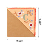 Maxbell Flower Letter Embroidery Bookmark Book Marker Clip Page Stitched Corner C Spring