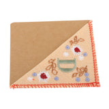 Maxbell Flower Letter Embroidery Bookmark Book Marker Clip Page Stitched Corner Spring D