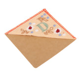 Maxbell Flower Letter Embroidery Bookmark Book Marker Clip Page Stitched Corner Spring D