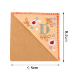 Maxbell Flower Letter Embroidery Bookmark Book Marker Clip Page Stitched Corner Spring D
