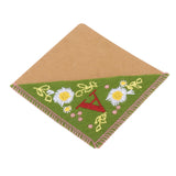 Maxbell Flower Letter Embroidery Bookmark Book Marker Clip Page Stitched Corner Summer A