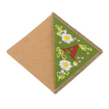 Maxbell Flower Letter Embroidery Bookmark Book Marker Clip Page Stitched Corner Summer A