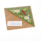 Maxbell Flower Letter Embroidery Bookmark Book Marker Clip Page Stitched Corner Summer A