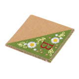 Maxbell Flower Letter Embroidery Bookmark Book Marker Clip Page Stitched Corner Summer B