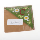 Maxbell Flower Letter Embroidery Bookmark Book Marker Clip Page Stitched Corner Summer C