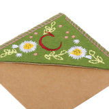 Maxbell Flower Letter Embroidery Bookmark Book Marker Clip Page Stitched Corner Summer C