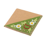 Maxbell Flower Letter Embroidery Bookmark Book Marker Clip Page Stitched Corner Summer D