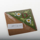 Maxbell Flower Letter Embroidery Bookmark Book Marker Clip Page Stitched Corner Summer D